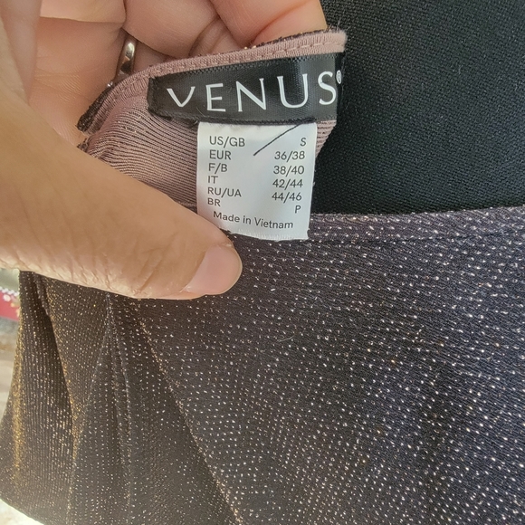 Venus Womens Brown and Gold Ombre dress. - Picture 3 of 6